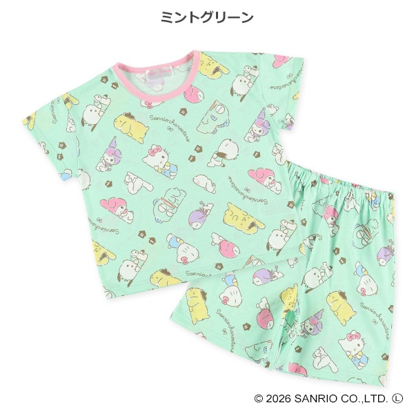 半袖パジャマ（サンリオキャラクターズ総柄）