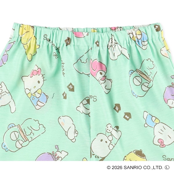 半袖パジャマ（サンリオキャラクターズ総柄）