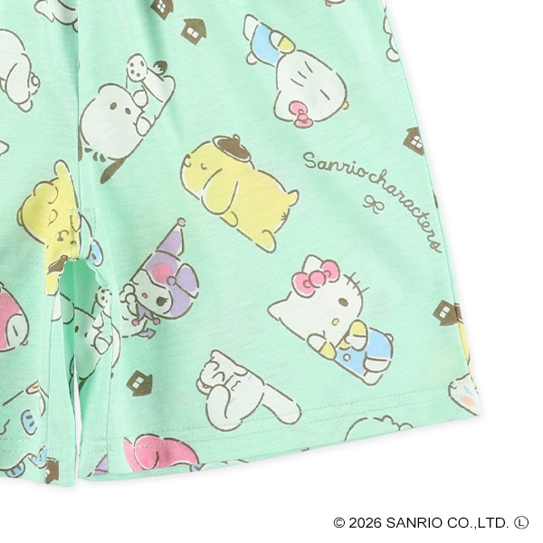 半袖パジャマ（サンリオキャラクターズ総柄）