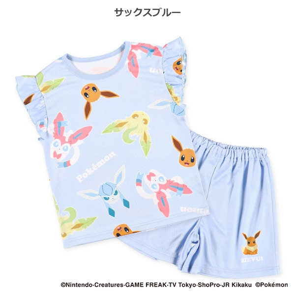 ハニカムメッシュ半袖パジャマ（ポケモン）