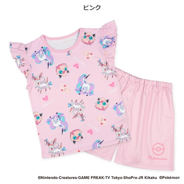 ハニカムメッシュ半袖パジャマ（ポケモン）