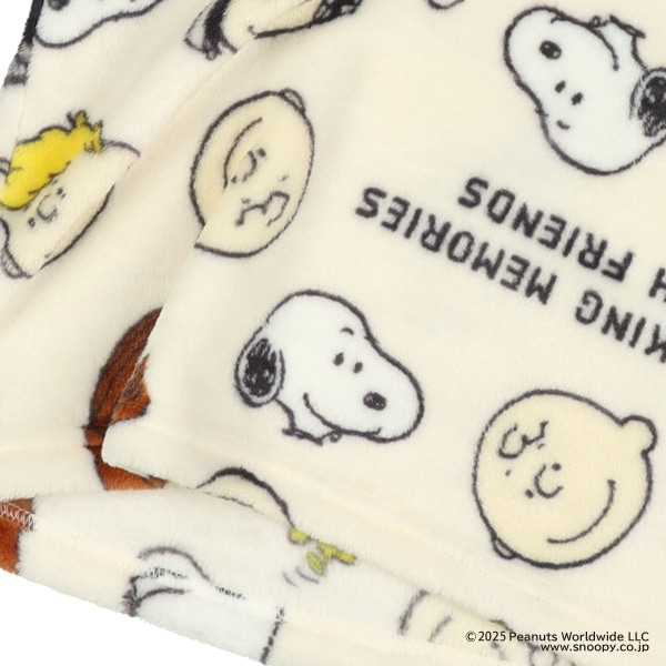 マイクロフリース長袖パジャマ（スヌーピー総柄）