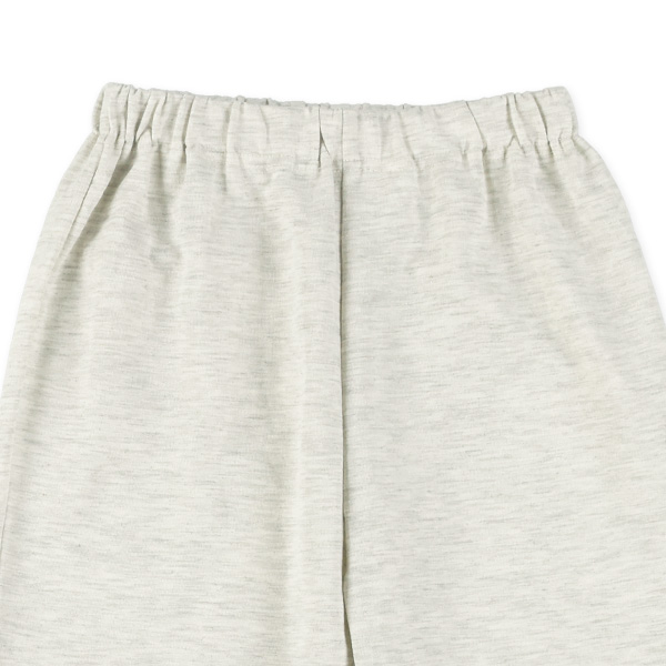 ミニ裏毛長袖ルームウェア（杢グレー無地）