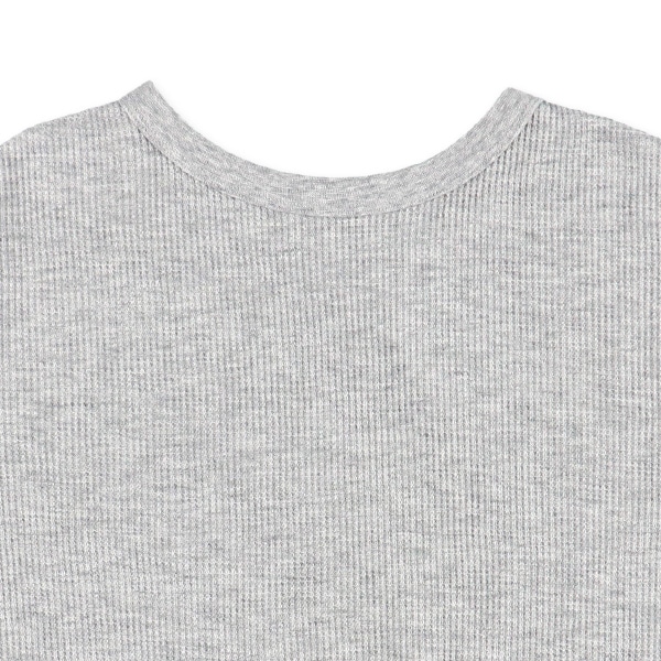 どっちもまえワッフル半袖ルームウェア（杢グレー）