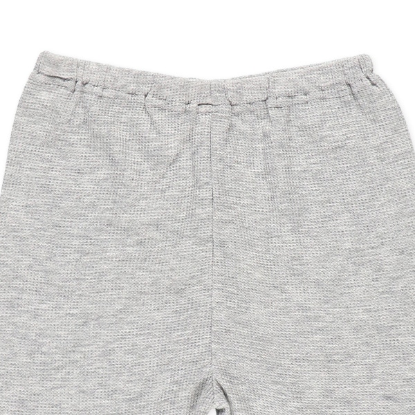 どっちもまえワッフル半袖ルームウェア（杢グレー）