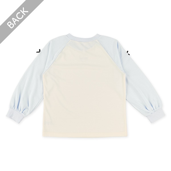 裏毛ラグラン長袖ルームウェア（袖リボン）