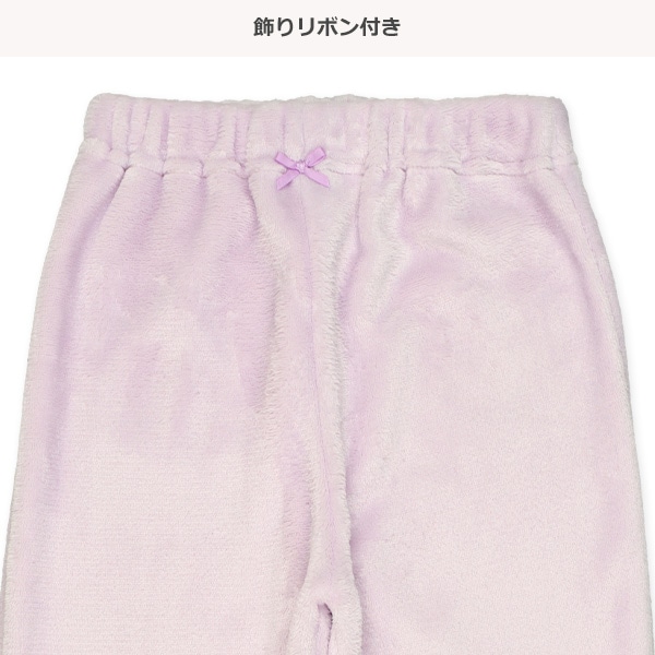 マイクロフリース長袖ルームウェア（パープル）