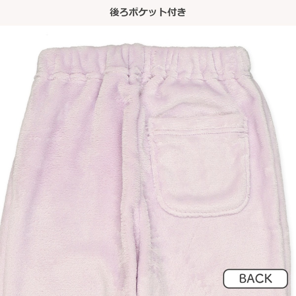 マイクロフリース長袖ルームウェア（パープル）
