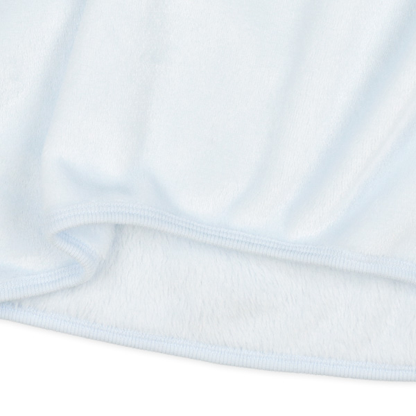 マイクロフリース長袖ルームウェア（サックス無地）