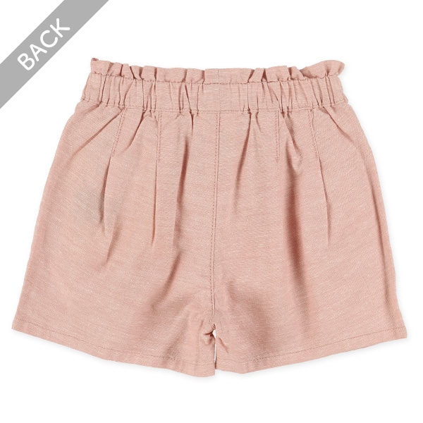 綿麻リボン付きキュロットパンツ