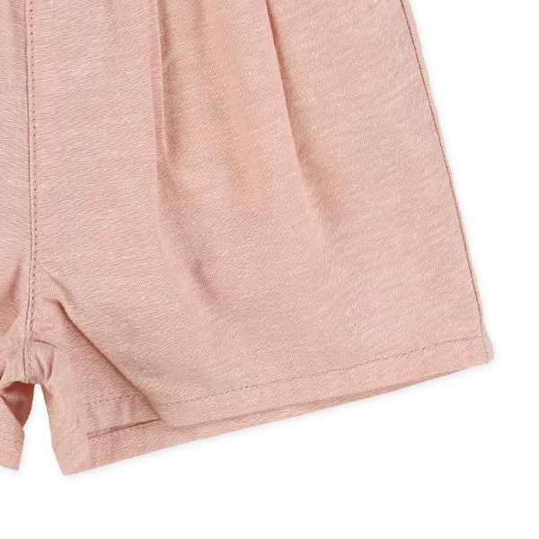 綿麻リボン付きキュロットパンツ