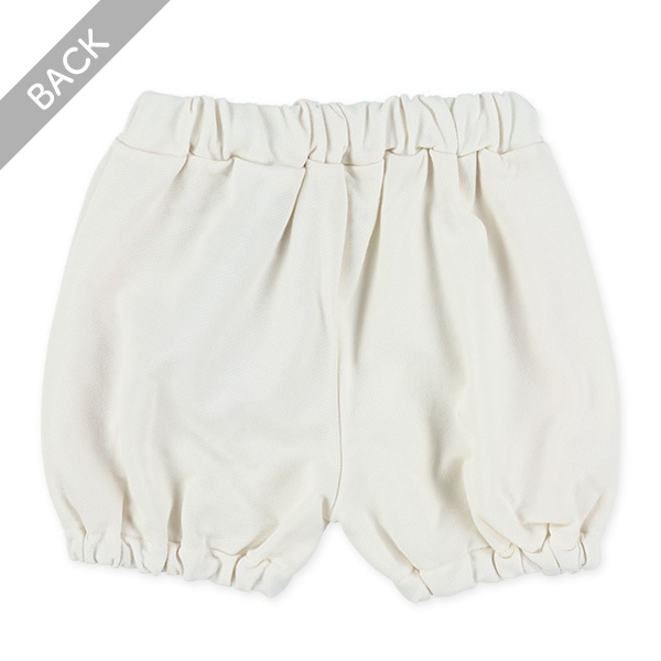 デニムニットギンガムフリルショートパンツ