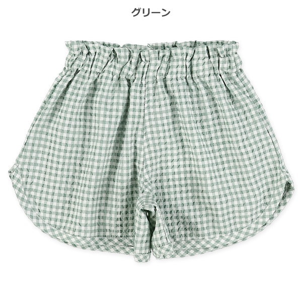 チェック柄ショートパンツ