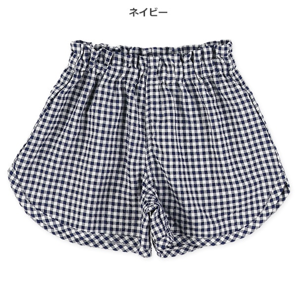チェック柄ショートパンツ