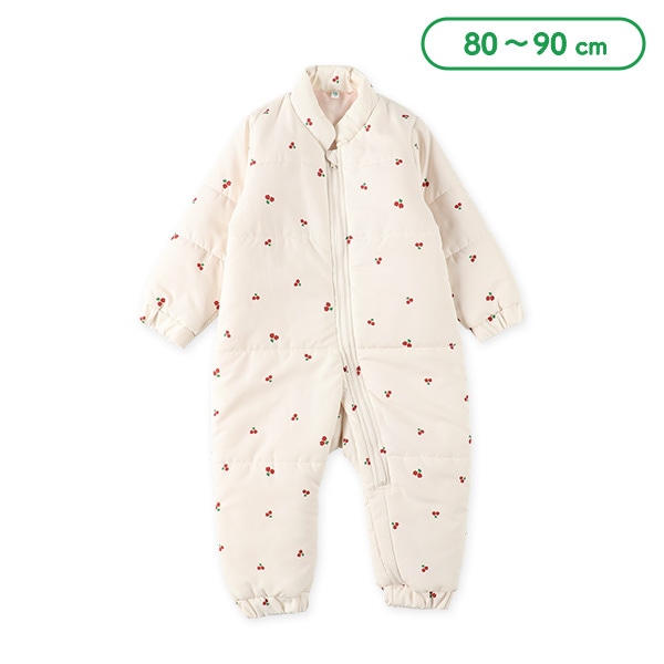 familiar ジャンプスーツ ベビー服 花柄 80サイズ コットン ジャンプ 