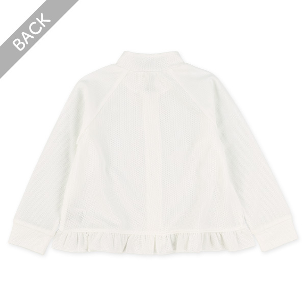 メッシュ裾フリルシンプルラッシュガード