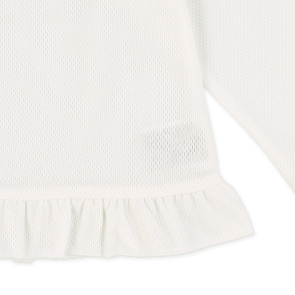 メッシュ裾フリルシンプルラッシュガード