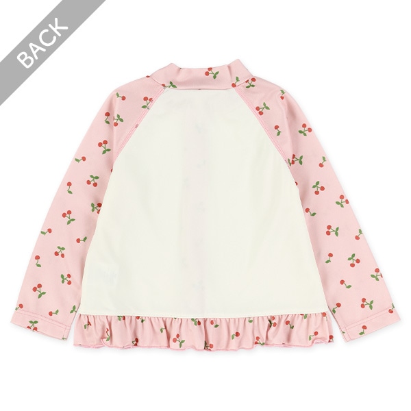 鹿の子チェリー柄ラッシュガード