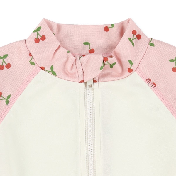 鹿の子チェリー柄ラッシュガード
