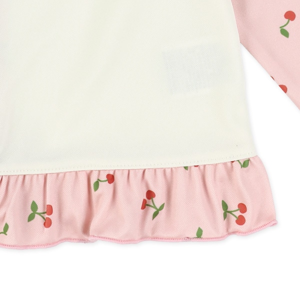 鹿の子チェリー柄ラッシュガード