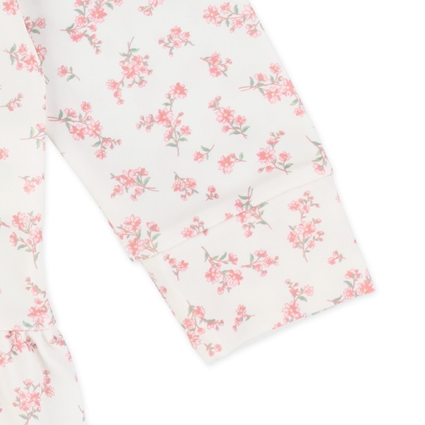 花柄裾フリルラッシュガード