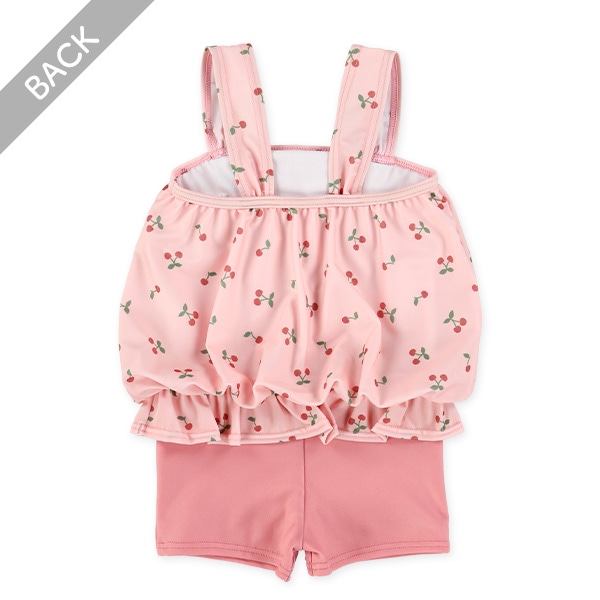 チェリー柄ワンピース水着