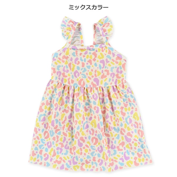 ストレッチアニマルミックスカラーワンピース水着