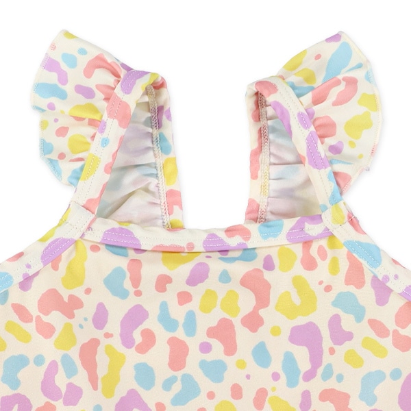 ストレッチアニマルミックスカラーワンピース水着