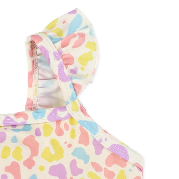 ストレッチアニマルミックスカラーワンピース水着