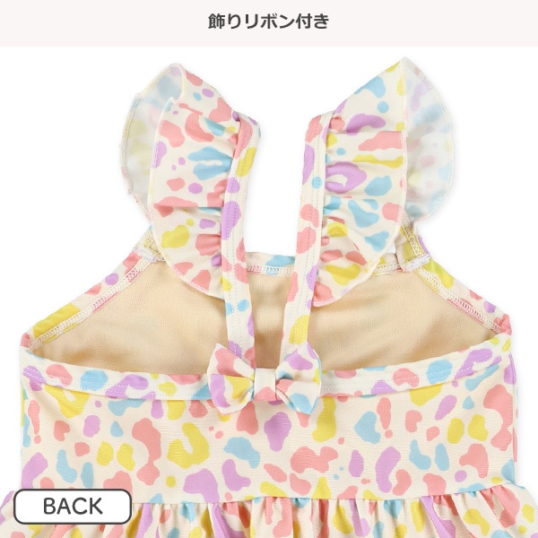 ストレッチアニマルミックスカラーワンピース水着