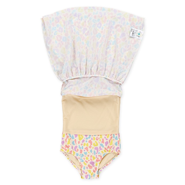 ストレッチアニマルミックスカラーワンピース水着