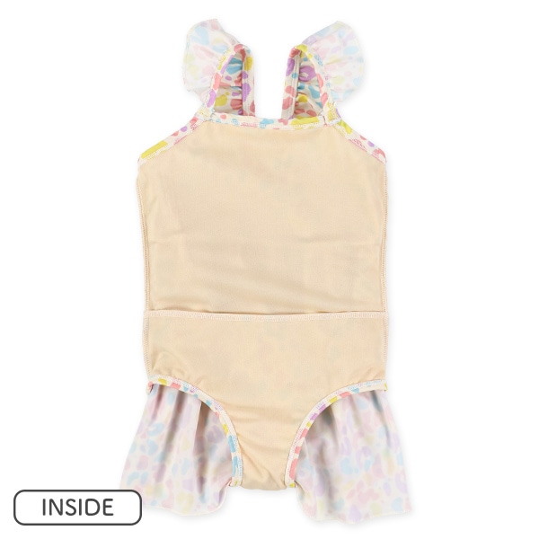 ストレッチアニマルミックスカラーワンピース水着