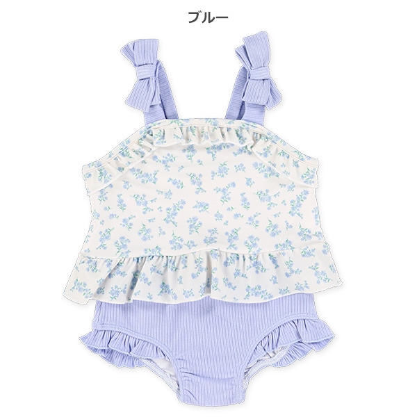 花総柄リボンセパレート水着
