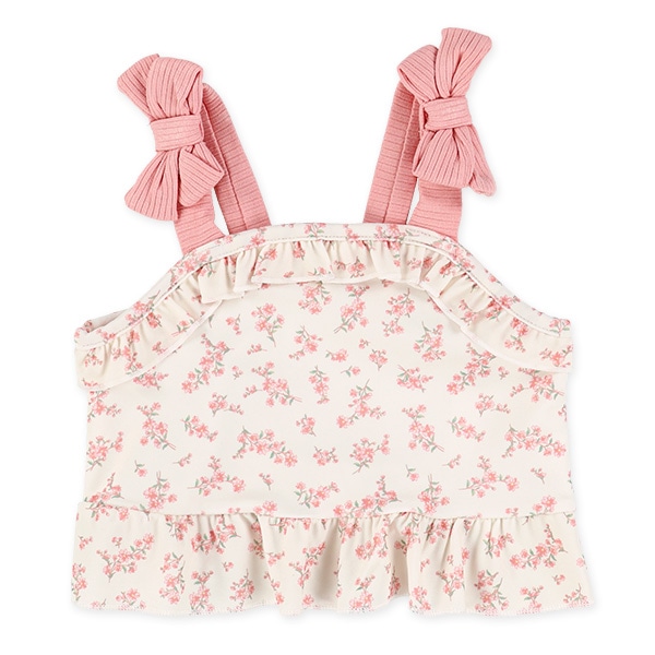 花総柄リボンセパレート水着