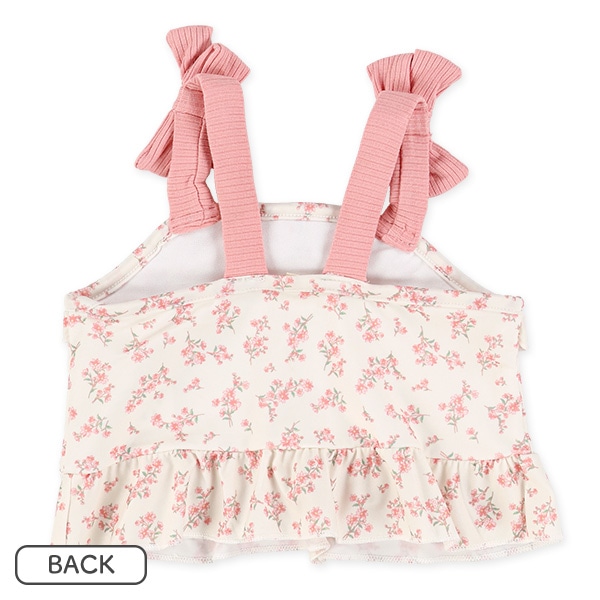 花総柄リボンセパレート水着