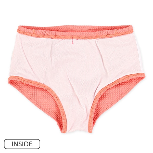 フルーツ・チェック柄異素材セパレート水着