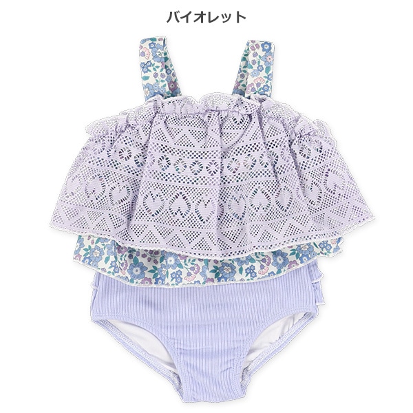 レース花柄セパレート水着