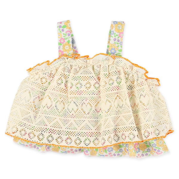 レース花柄セパレート水着