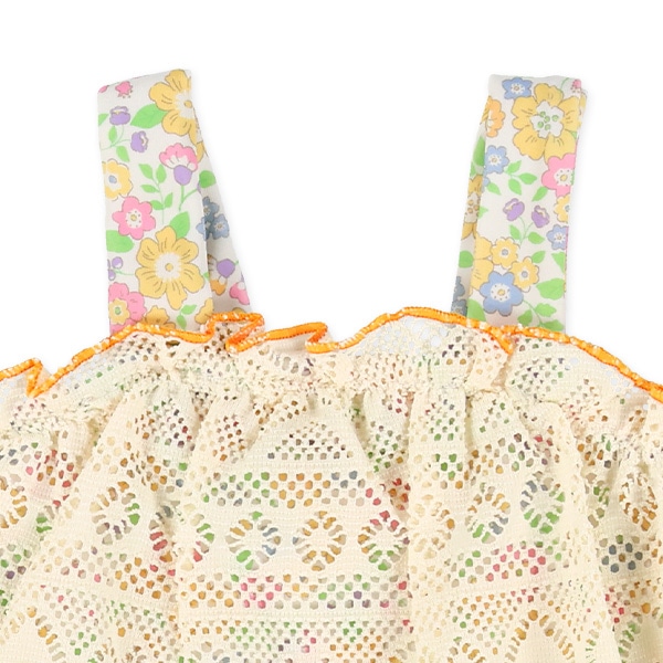 レース花柄セパレート水着