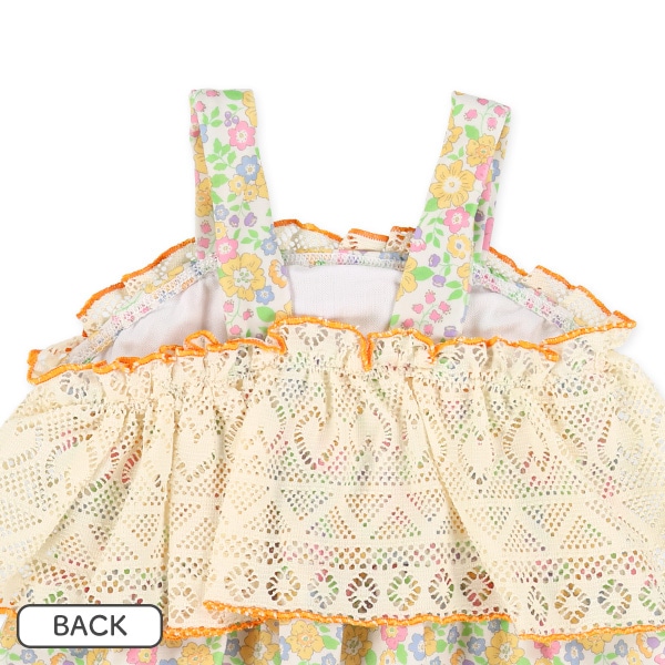 レース花柄セパレート水着