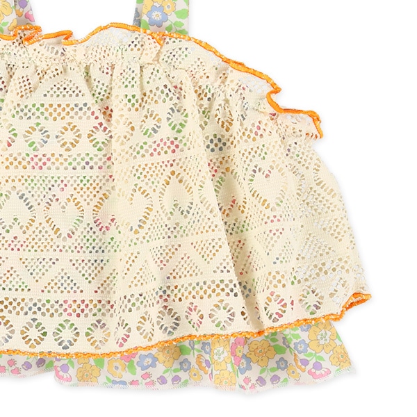 レース花柄セパレート水着