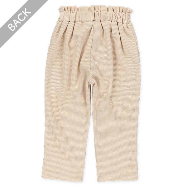 ウエストギャザーコールテンパンツ