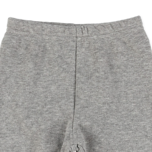 裏起毛裾レースモチーフパンツ