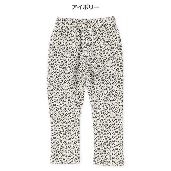 裏起毛ヒョウ柄スウェットパンツ