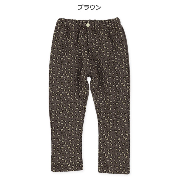 裏起毛ヒョウ柄スウェットパンツ