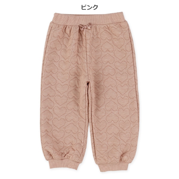 ニットキルトハート柄パンツ