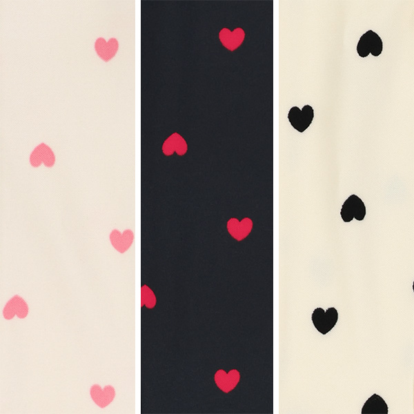 裏起毛ハート柄のびのびパンツ