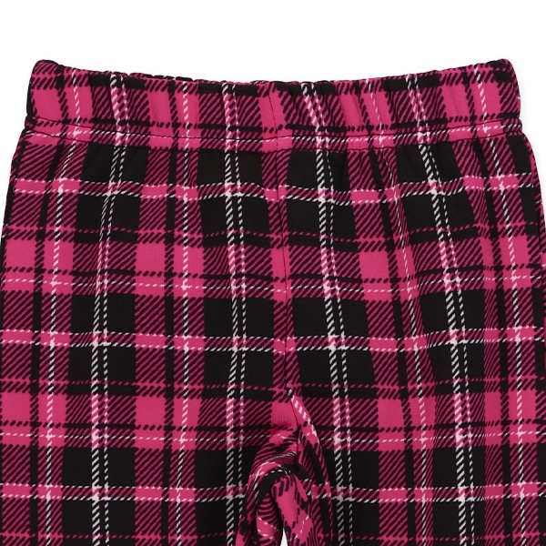 裏起毛チェック柄のびのびパンツ