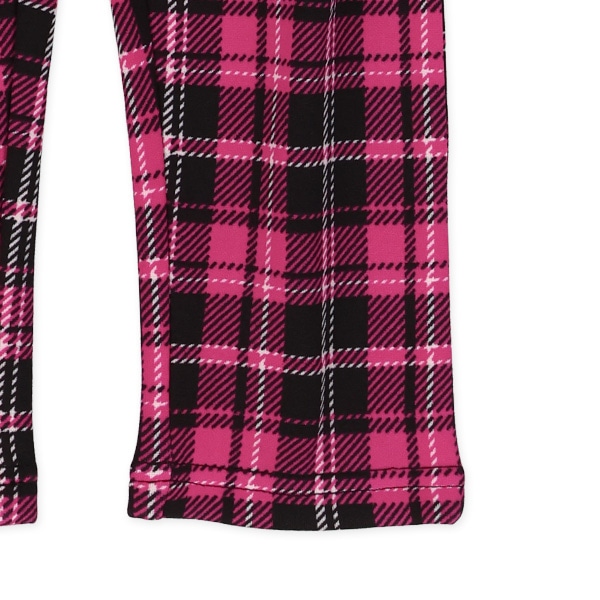 裏起毛チェック柄のびのびパンツ