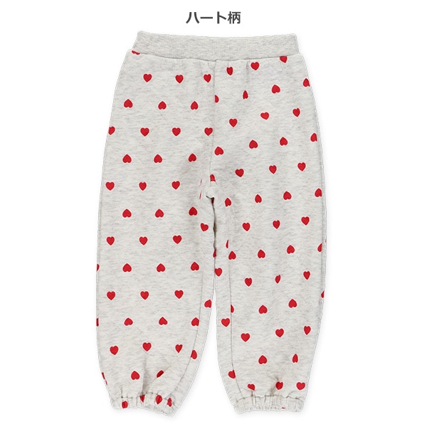 10分丈リボン・ハートキルトロングパンツ